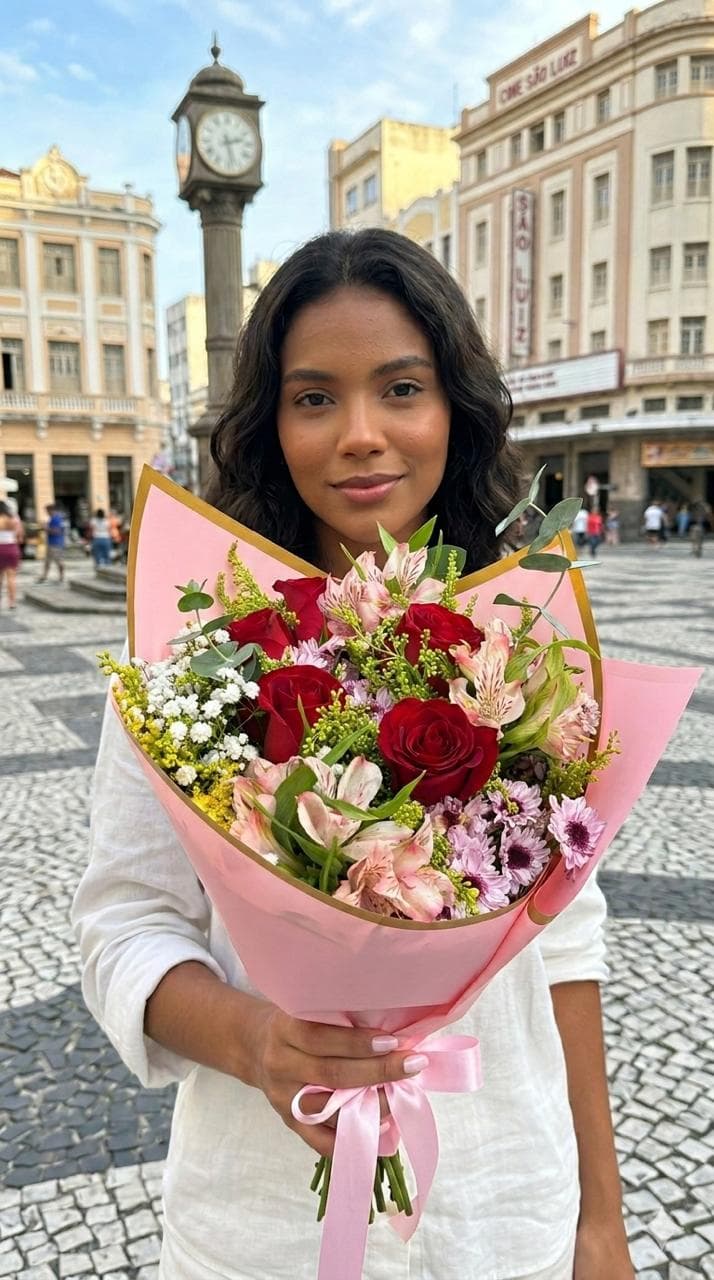 Poesia em Vermelho - 5 Rosas